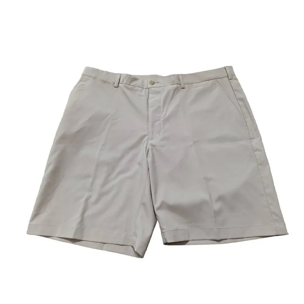 PGA Tour Mens Tan UPF 50+ Flat Front Lightweight Golf Shorts Size 40 NWT